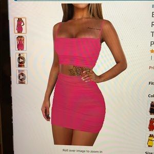 Two Piece ruched body con